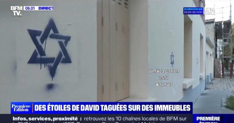 Jewish homes are targeted and painted with Stars of David in Paris