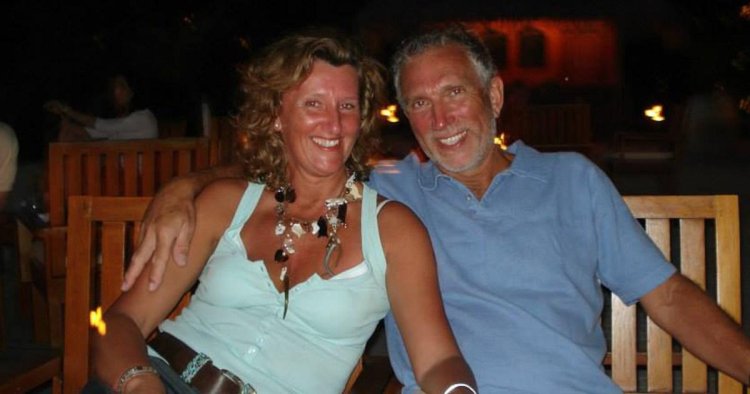 First picture of British woman, 66, stabbed to death as police hunt her partner
