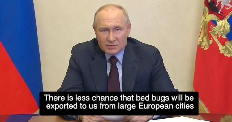 Putin reveals his alarm about bedbugs spreading to Russia in bizarre rant