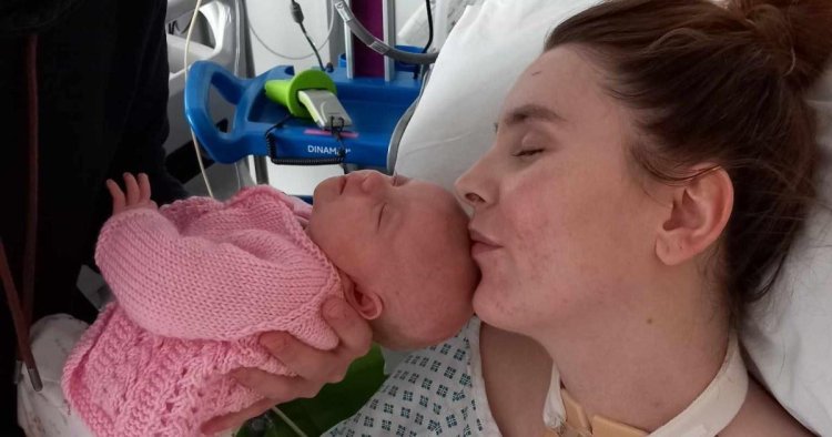 Mum gives birth in coma after rare ‘brain on fire’ disease left her with an American accent