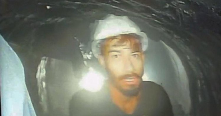 First footage of 41 workers trapped inside collapsed tunnel for 10 days