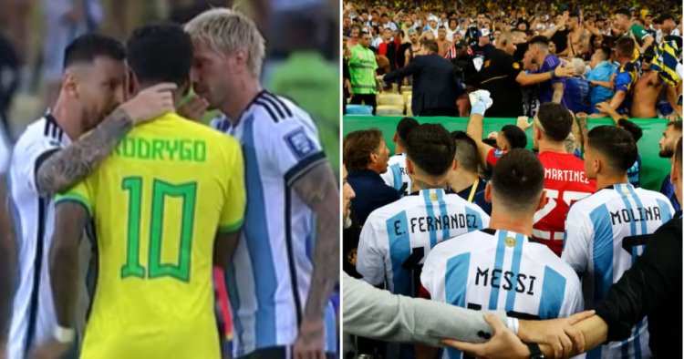 Lionel Messi hits back at Brazil star Rodrygo for calling Argentina ‘cowards’ over walk-off