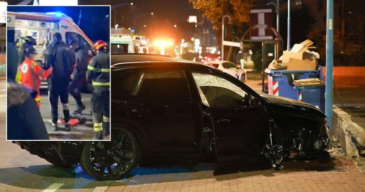 Mario Balotelli ‘smashed £100,000 Audi into a wall and staggers from wreckage’