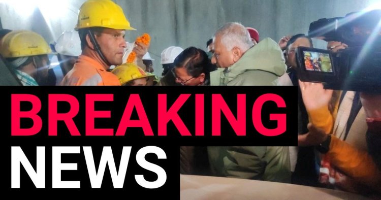 Indian tunnel workers finally freed after more than two weeks stuck underground