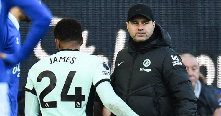 Reece James suffers another injury as he limps out of Chelsea’s clash with Everton