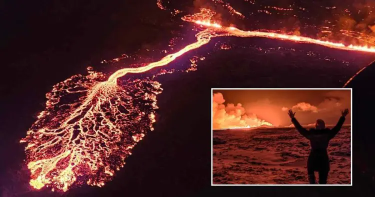 Iceland volcano eruption spews lava fountains 330 feet into sky – live