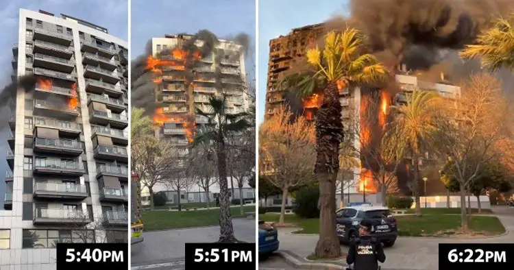 Newborn baby among dead after fire ripped through flats in Spain