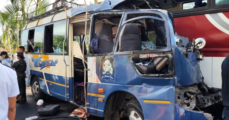 Head-on bus crash kills 17 people including a child