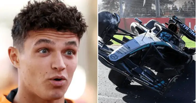 Lando Norris aims dig at George Russell over Fernando Alonso crash at Australian Grand Prix