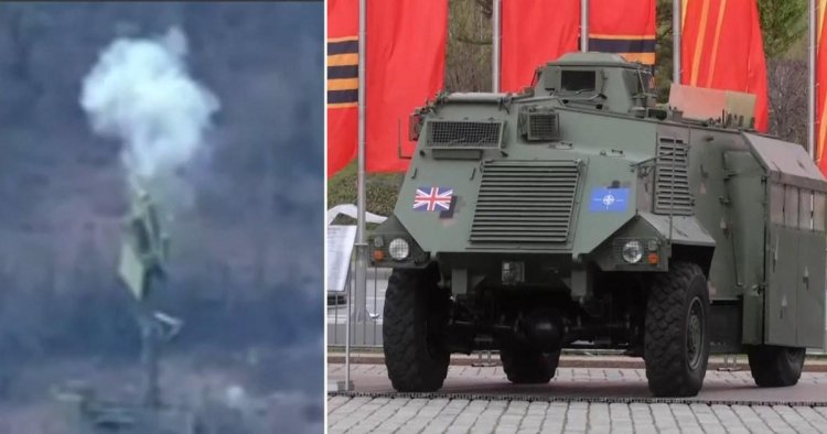 Putin’s got egg on his face after showing off captured British armoured cars